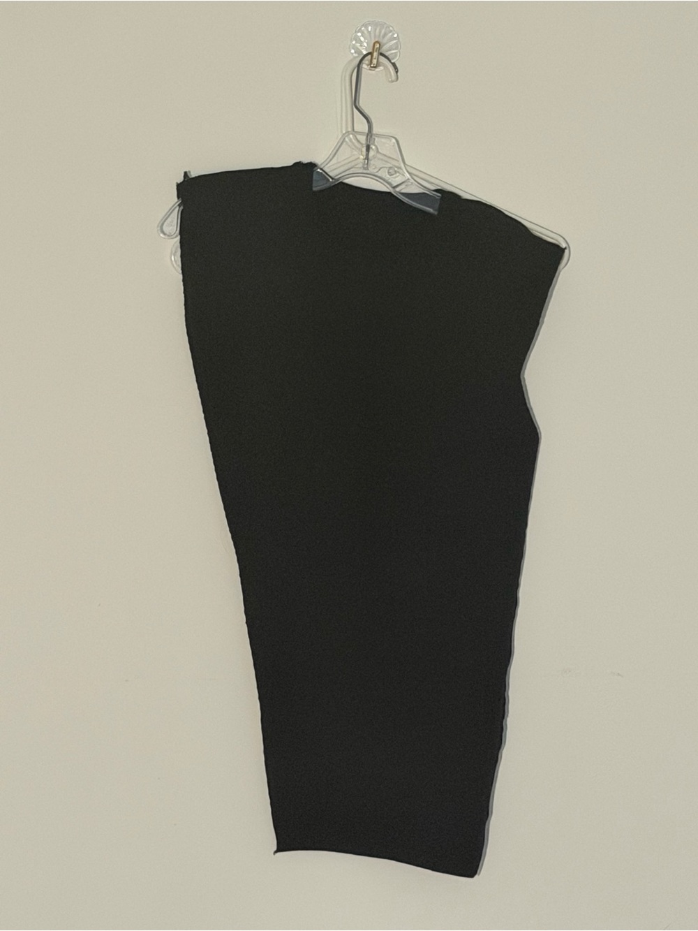 Black Asymmetrical Draped Open-Side Sleeveless Longline Tunic Vest 76 CM - Picture 2 of 8